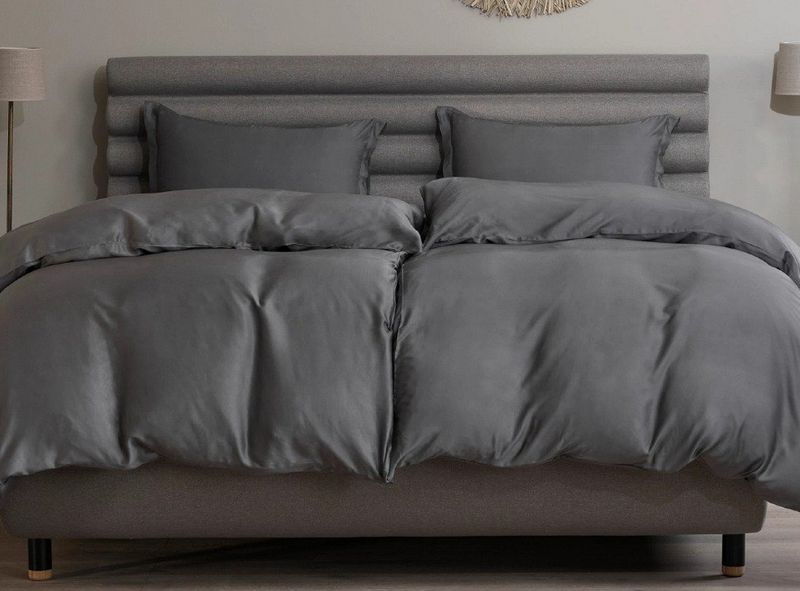 SILKY BAMBOO Anthracite 140x220 dynetrekk